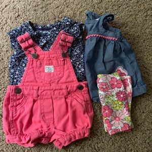 Newborn outfits and jacket.